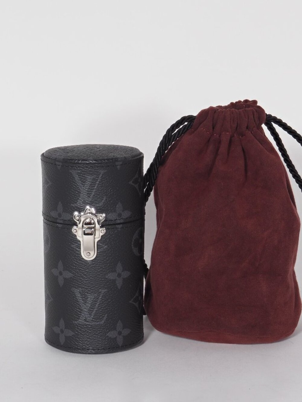 Louis Vuitton Monogram Eclipse 100ML Travel Fragrance Case Black